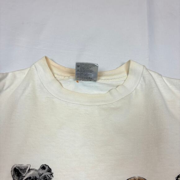 Vintage Dog Double Sided T Shirt Men's Large Dog Puppy Butts Animal - Picture 9 of 12